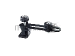 Держатель микрофона на обод барабана K&M 24035-300-55 регулируемый по вылету крепление микрофона, перемещение по направляющей до 70 мм