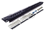 Патч-панель LANMASTER 24 порта, UTP, кат.6, 1U