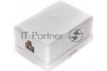 Розетка телефонная TA-101 RJ-11 (6P4C) внешняя 1 порт, белый