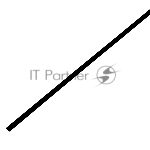 Трубка термоусаживаемая ТУТ 3,0/1,5мм, черная, упаковка 50 шт. по 1м, PROconnect