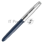 Ручка перьевая Parker 51 Core (CW2123501) Midnight Blue CT F сталь нержавеющая подар.кор.