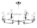 Люстра Ambrella light LH55152/8 CH/CL хром/прозрачный E14/8 max 40W D765*520
