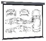 Экран Cactus 168x299см Wallscreen CS-PSW-168X299-SG 16:9 настенно-потолочный рулонный серый