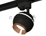 Светильник Ambrella light XT1102006 SBK/PPG черный песок/золото розовое полированное GU5.3 LED 3W 4200K (A2521, C1102, N7035)