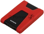Внешний HDD 2.5" ADATA HD650, 2TB, USB 3.2 Gen 1 Type-A, 5400 rpm, красный