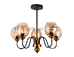 Светильник Ambrella light TR9057/5 DCF/TI темный кофе/янтарь E27 max 40W D650*572