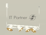 Светильник Ambrella light XB9163081/4 SWH/PYG/CL белый песок/золото желтое полированное/прозрачный GX53 (С9163, N8144)