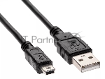Кабель USB 2.0 A-->mini-B 5P (1.8 м) черный, Telecom TC6911BK-1.8M