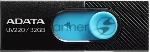 Флеш диск 32GB ADATA UV220, USB 2.0, черный/голубой