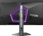 Монитор 26.5" AOC AGON AG276QKD2 QD-OLED 2560x1440, 500 Гц, 0.03 мс, 16:9, 1000 кд/м² (пиковая), DisplayHDR True Black 500, 2×HDMI 2.1, DP 2.1, USB Hub (2×USB-A 3.2 Gen1), 3.5 Jack, динамики (2×5 Вт), Adaptive-Sync, антибликовое покрытие, черно-серый, вид 26