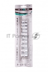Набор торцевых головок Stels 3/8", 12-ти гр., CrV, 10 шт., 8-19 мм