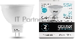 Лампа GAUSS LED Elementary 13526 MR16 GU5.3 5.5W 4100К1/10/100