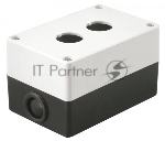 Корпус КП102 IEK BKP10-2-K01 для кнопок 2места белый, вид 3