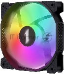 Вентилятор для корпуса 1STPLAYER F7R Black F7R-BK 120mm, 600-1800rpm, 56.34CFM, 36.99dBa, BULK