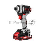 Винтоверт P.I.T. IMPACT аккум. бесщеточный PSD20H-230A/2 (20В, 230Нм, 3ск, HEX 1/4", 2х2Ач,ЗУ,кейс)