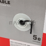 Кабель витая пара Rexant U/UTP, cat.5e, ZH нг(А)-HF, 4PR, 24AWG, внешний, черный, 305 м