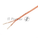 Акустический кабель Cablexpert CC-TC2x0,75-50M, прозрачный,  50 м, на катушке