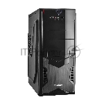 Компьютерный корпус Miditower Exegate CP-601 Black, ATX, <без БП>, 2*USB, Audio