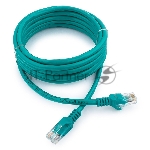 Патч-корд UTP Cablexpert cat.5e, 3м, литой, многожильный, зеленый