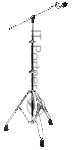 Стойка STAGG LBD-52 двойная "журавль" для тарелки, 52 серии, 3-х секционная прочная металлическая конструкция, диаметры трубок 25 мм, 22 мм, 19 мм, двойные ножки, максимальная высота 180 см, длина стрелы 39 см, вес 3,35 кг, отделка хром