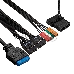 Компьютерный корпус Minitower ExeGate mEVO-9302-RGB (mATX, без БП, 2*USB+1*USB3.0, HD аудио, черный с RGB подсветкой)