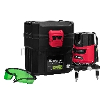 Лазерный уровень CRX-30G, 30 м, зеленый луч, батарейки, резьба 5/8"  MTX