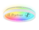 Светодиодный светильник RGB Ambrella light FZ607 WH/GD белый/золото IP20 66W 3000K-6500K+RGB D490*85 (ПДУ ИК)