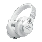 Беспроводные/проводные наушники JBL Live 770NC белый, полноразмерные, Bluetooth + проводной, адаптивное шумоподавление