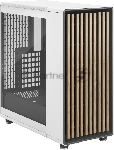 Компьютерный корпус без блока питания Case Fractal Design North TG Clear Tint, Midi-Tower, 2x140мм, 2xUSB-A 3.2 + 1xUSB 3.2 Type-C ATX, mATX, mITX Wood panel, Chalk белый