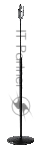 Прямая микрофонная стойка K&M 26085-300-55 высота от 1060 до 1790 мм, круглое чугунное основание, механизм регулировки высоты одной рукой "Soft-Touch", материал стойки - алюминий, цвет черный
