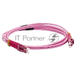 Патч-корд LANMASTER LAN-2LC-2LC/OM4-1.5 2x50/125 OM4 LC дуплекс-LC дуплекс 1.5м LSZH оранжевый