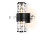 Светильник Ambrella light ST2525/2 BK/CL черный/прозрачный IP54 E27/2 max 40W 305*110*155