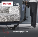 Пылесос вертикальный Tefal X-Force Flex TY9LC1WO серый/синий, питание от аккумулятора, 150 Вт, уборка сухая, пылесборник 0.65 л, вид 57