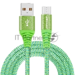 Кабель Crown USB - USB Type-C CMCU-3102C green