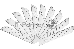 Сменные лезвия для ножа Deli DL-DP 18мм*10шт Сталь 75#. 2-ступенчатое лезвие.