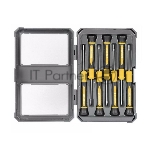 Набор прецизионных отверток 7 шт Deli DL241007 (SL2.0*50, SL2.5*50, SL3.0*50, PH00*50, PH0*50, Torx6*50, Torx8*50), сталь CrV, пласт.кейс