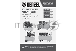 Компрессор безмасл. малошумн. Denzel DLP-4500/150, 4,5 кВт, 3х1,5 кВт,150 л, 2850 об/мин,750 л/мин, вид 2