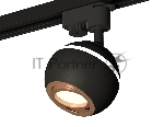Светильник Ambrella light XT1102024 SBK/PPG черный песок/золото розовое полированное MR16 GU5.3 LED 3W 4200K
