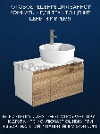Комплект для ванной, 3 предмета (Тумба подвесная Bau Blackwood 80 + Раковина BAU 51х41, с отв. под см-ль, Смеситель Hotel Still, нерж. сталь)