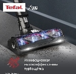 Пылесос вертикальный Tefal X-Force Flex TY9LC1WO серый/синий, питание от аккумулятора, 150 Вт, уборка сухая, пылесборник 0.65 л, вид 55