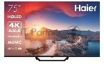 Телевизор Haier 75" S2 Pro DH1WVFD02RU черный QLED 4K UHD 60Hz Smart TV 2GB/16GB