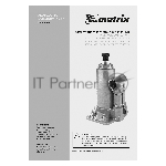 Домкрат гидравлический бутылочный Matrix, 5 т, h подъема 197–382 мм