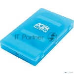 Контейнер для HDD AgeStar Внешний корпус 2.5" SATA HDD/SSD AgeStar SUBCP1 (BLUE) USB2.0, пластик, синий, безвинтовая конструкция (10612)
