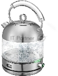 Чайник электрический Kitfort КТ-6172 1.7л. 2200Вт нержавеющая сталь корпус: стекло/металл