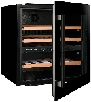Встраиваемый винный шкаф Climadiff CBI40DB1 чёрный, 70 л, 2 отсека, 36 бут., класс G, вид 5