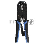 Инструмент ExeGate EX293155RUS EX-T2008R для обжима RJ-45, RJ-11/12 с храповым механизмом (прямой ход обжимки)