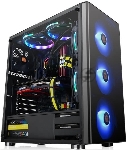 Компьютерный корпус V200 TG RGb CA-1K8-00M1WN-01 Black/Win/SPCC/Tempered Glass*1/120мм RGb Fans*3 + 120мм Standard Fan*1/MB Sync