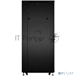 Шкаф серверный напольный Cabeus ND-05C-42U80/100-BK IP20, 42U, 2055х800х1000 мм (ВхШхГ), дверь: перфорация, боковая панель: сплошная, разборный, черный, вид 2