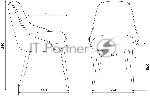 Стул для кухни Бюрократ KF-5 Light 21 песочный, металл черный на ножках (KF-5/LT21)
