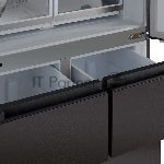 Холодильник Tesler RFD-427BI графит глянцевый двухкамерный 250/142л морозилка сбоку, No Frost, Side by Side, вид 7